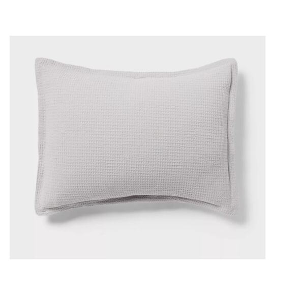 Washed Waffle Weave Comforter and Sham Set - Threshold full/queen light Gray - Picture 2 of 4